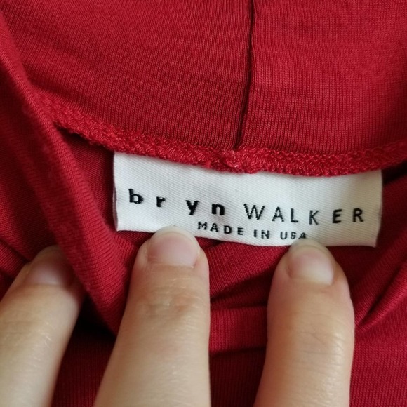 Bryn Walker bright red longsleeve turtleneck M - Picture 2 of 7